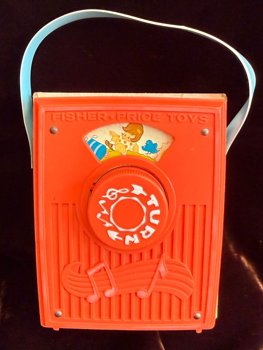 Vintage #772 Jack And Jill 1973 Fisher Price Music Box Pocket Radio tested works